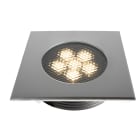 Europole - ZEPH 3 SLIM - 230 carré inox non percée 4000K 1018lm 6x2W 0/50°