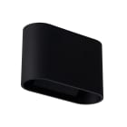 Europole - Applique OVALY noir 4000K 394lm 8W 100° IP65 (Eclairage : haut+bas)