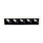 Europole - NELIO 5 rectangle blanc mat 4000K 24,7W 2367lm 44° IP20