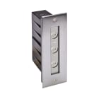 Europole - ZEPH 4.1 - 24 rectangle inox 3000K 525lm 3x2W 30°