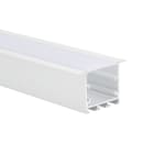 Europole - Profil LAZER R 2,01m blanc anodisé. Pour installation bandeau LED.