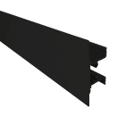 Europole - Profil LINE SIDE 2 XS SM noir anodisé. Pour installation bandeau LED.