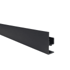 Europole - Profil LINE SIDE 1 XS 3,02m noir. Pour installation bandeau LED.