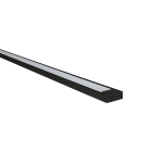 Europole - MICRO-ALU LED IP20 noir SM opale 2700K 1348lm/m 14,4W/m 24VDC