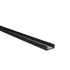 Europole - Profil MICRO-ALU 3,01m noir anodisé. Pour installation bandeau LED.