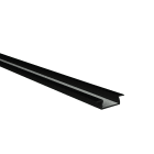 Europole - Profil MICRO-NK 2m noir anodisé. Pour installation bandeau LED.