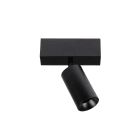 Europole - Plafonnier ANOVI UNIVERSAL PROFILE LED SWITCH rond noir mat 1 tête