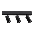 Europole - Plafonnier ANOVI UNIVERSAL PROFILE LED WiZ Pro RGB+TW rond noir mat 3 têtes