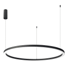 Europole - Suspension OBRA 3 90cm 2700K 40W 1800lm rond noir mat