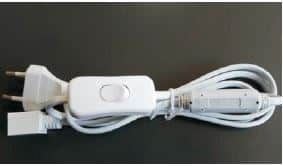 ENGITECHS - LB1001 CABLE PRISE AVEC INTERRUPTEUR ON-OFF D'UNE LONGUEUR DE 150M