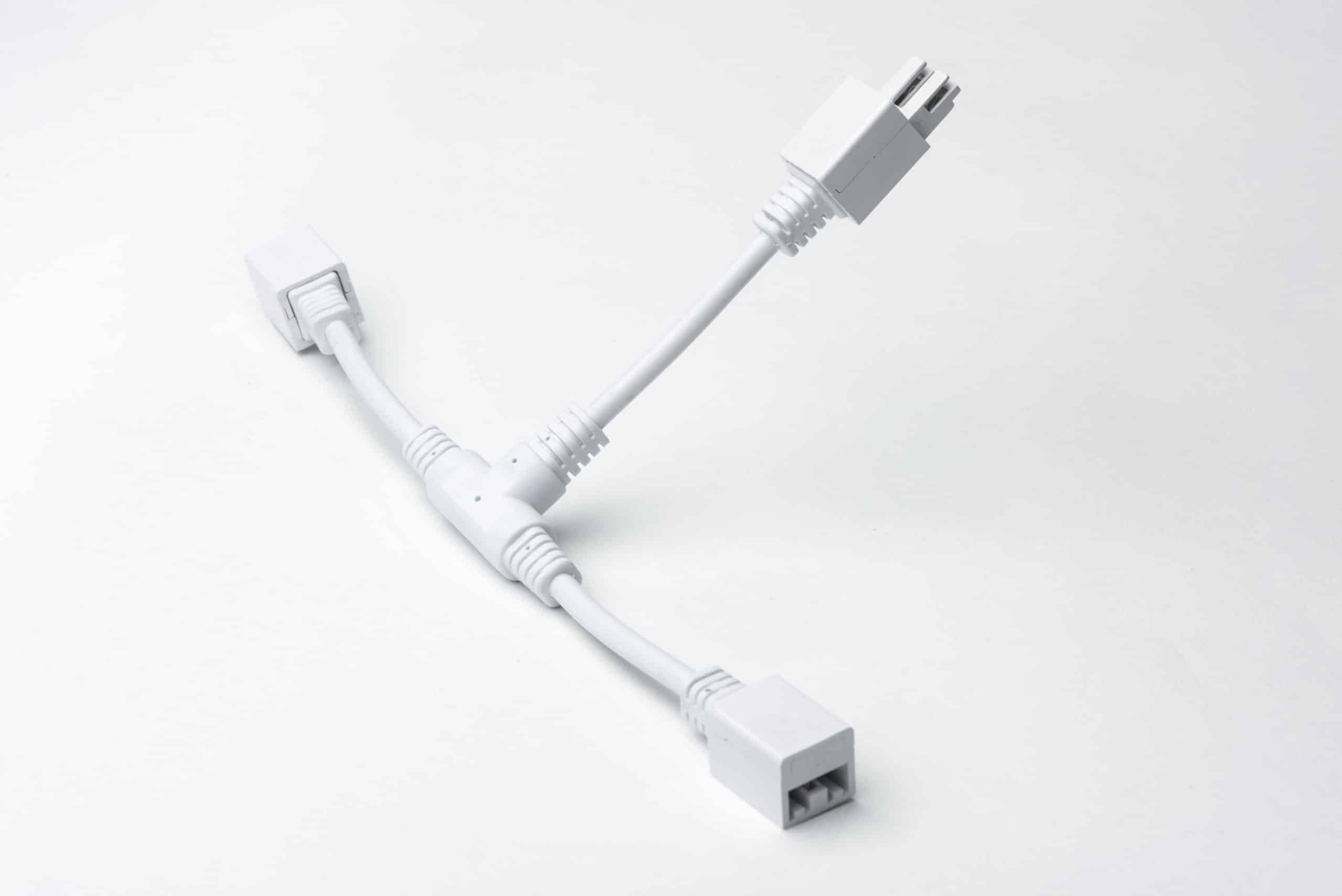 ENGITECHS - LB1001 CONNECTEUR D'ANGLE EN T 1 MALE 2 FEMELLE