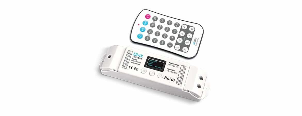 ENGITECHS - LR2364 KIT CONTROLEUR+TELECOMMANDE ADRESSABLE DMX/HF