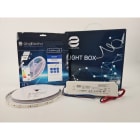 ENGITECHS - LIGHT BOX RUBAN LED 12W/M IP20 5M 4000°K + ALIM 100W 24V