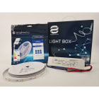 ENGITECHS - LIGHT BOX RUBAN LED 14W/M IP20 5M 4000°K + ALIM 100W 24V