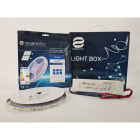 ENGITECHS - LIGHT BOX RUBAN LED 14W/M IP20 5M 6000°K + ALIM 100W 24V