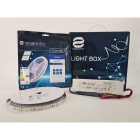 ENGITECHS - LIGHT BOX RUBAN LED 14W/M IP20 5M 6000°K + ALIM 100W 24V