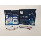ENGITECHS - LIGHT BOX RUBAN LED 3W/M IP20 5M 4000°K + ALIM 18W 24V