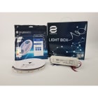 ENGITECHS - LIGHT BOX RUBAN LED 7W/M IP20 5M 2700°K + ALIM 60W 24V