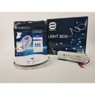 ENGITECHS - LIGHT BOX RUBAN LED 7W/M IP20 5M 3000°K + ALIM 60W 24V