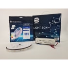 ENGITECHS - LIGHT BOX RUBAN LED 7W/M IP20 5M 6000°K + ALIM 60W 24V