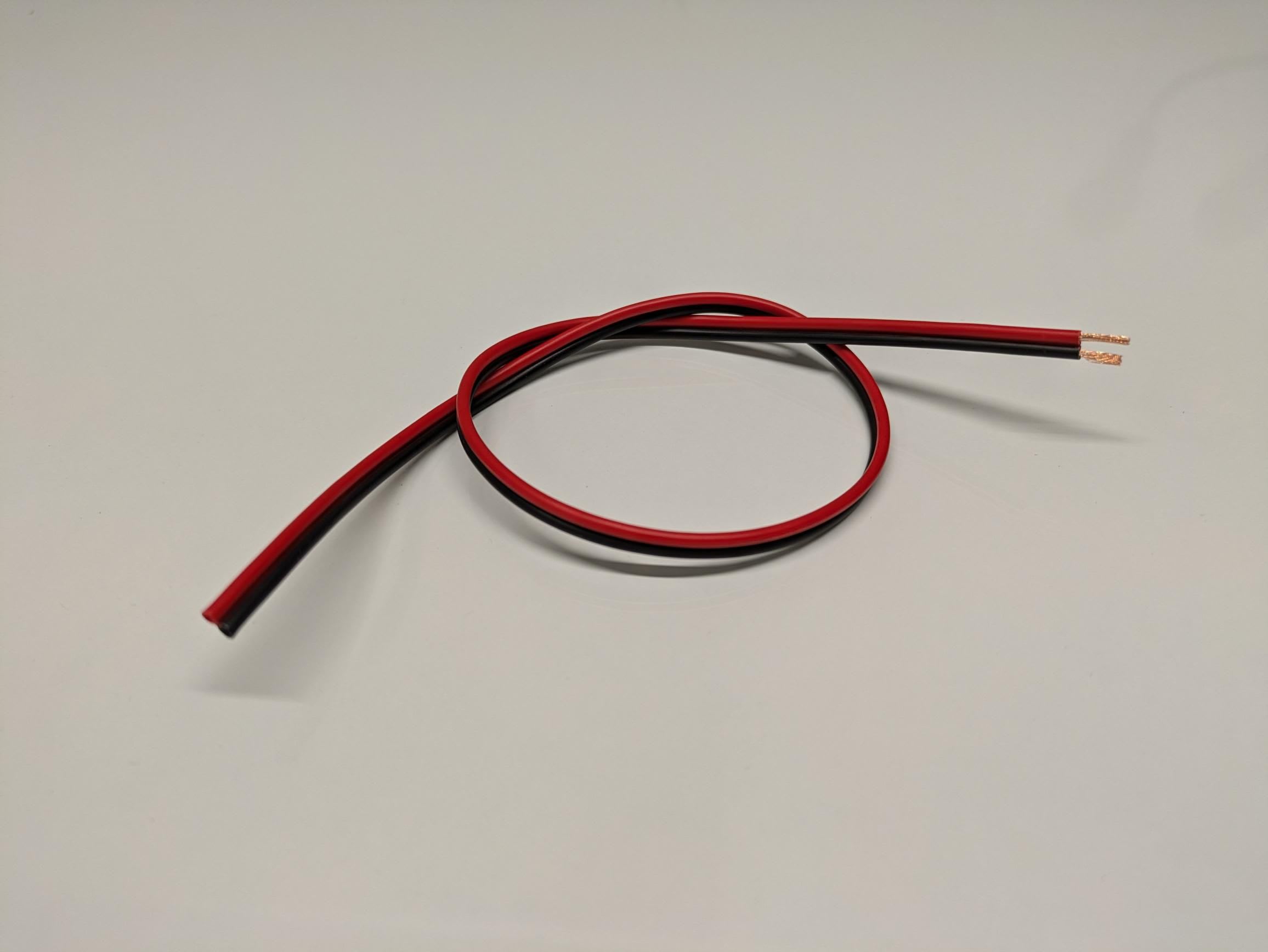 ENGITECHS - CABLE HP AVEC 2 FILS DE DIAMETRE 080mm² ROUGE NOIR VENDU AU METRE