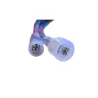 ENGITECHS - CONNECTEUR CIRCULAIRE TRANSPARENT FEMELLE POUR RUBAN RGB AVEC CABLE DE 50CM