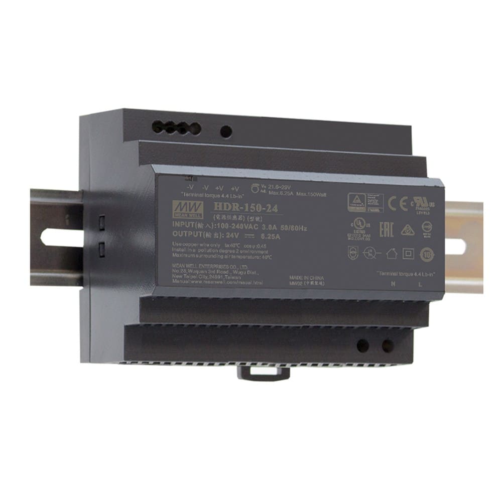 ENGITECHS - ALIMENTATION RAIL DIN CC 24Vdc 150W 85-264VAC