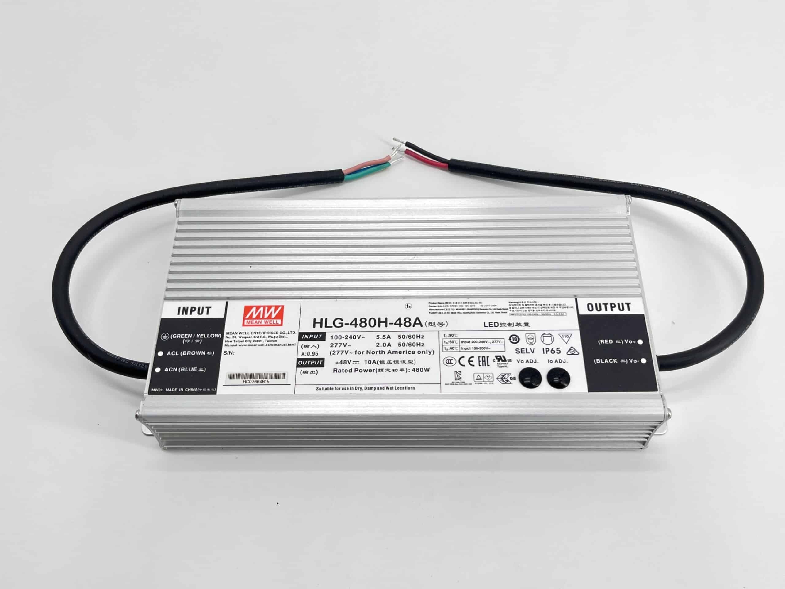 ENGITECHS - HLG-480-48A ALIMENTATION NON DIMMABLE IP67