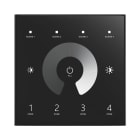 ENGITECHS - LC1102 BOUTON ROTATIF NOIR POUR VARIATION MONOCHROME UTILISANT LE PROTOCOLE HF