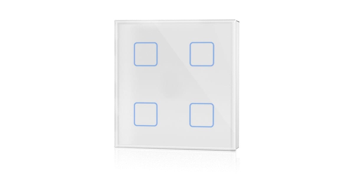 ENGITECHS - LC1403 COMMANDE MURALE TACTILE 4 BOUTONS DALI