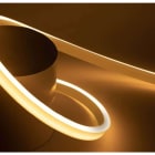 ENGITECHS - LN1040 NEON FLEX PU 10W, 24V, 150LM, BLEU, IP68, IRC80, 1CM, CINT. LATERAL