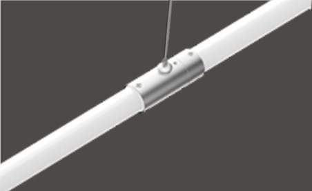ENGITECHS - KIT SUSPENSION HORIZONTALE CYLINDRE MÉTALLIQUE 1M