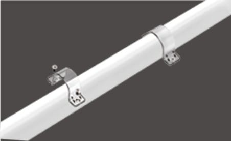 ENGITECHS - LN3600 CLIP DE FIXATION HORIZONTALE EN U PLASTIQUE