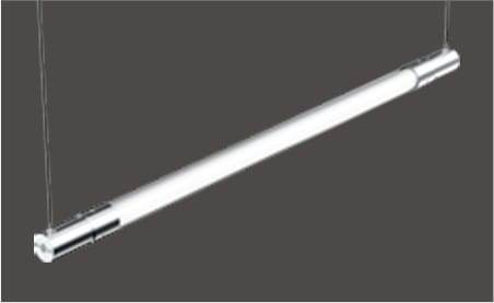 ENGITECHS - KIT SUSPENSION HORIZONTALE EMBOUTS MÉTALLIQUES AVEC TUBE 1M