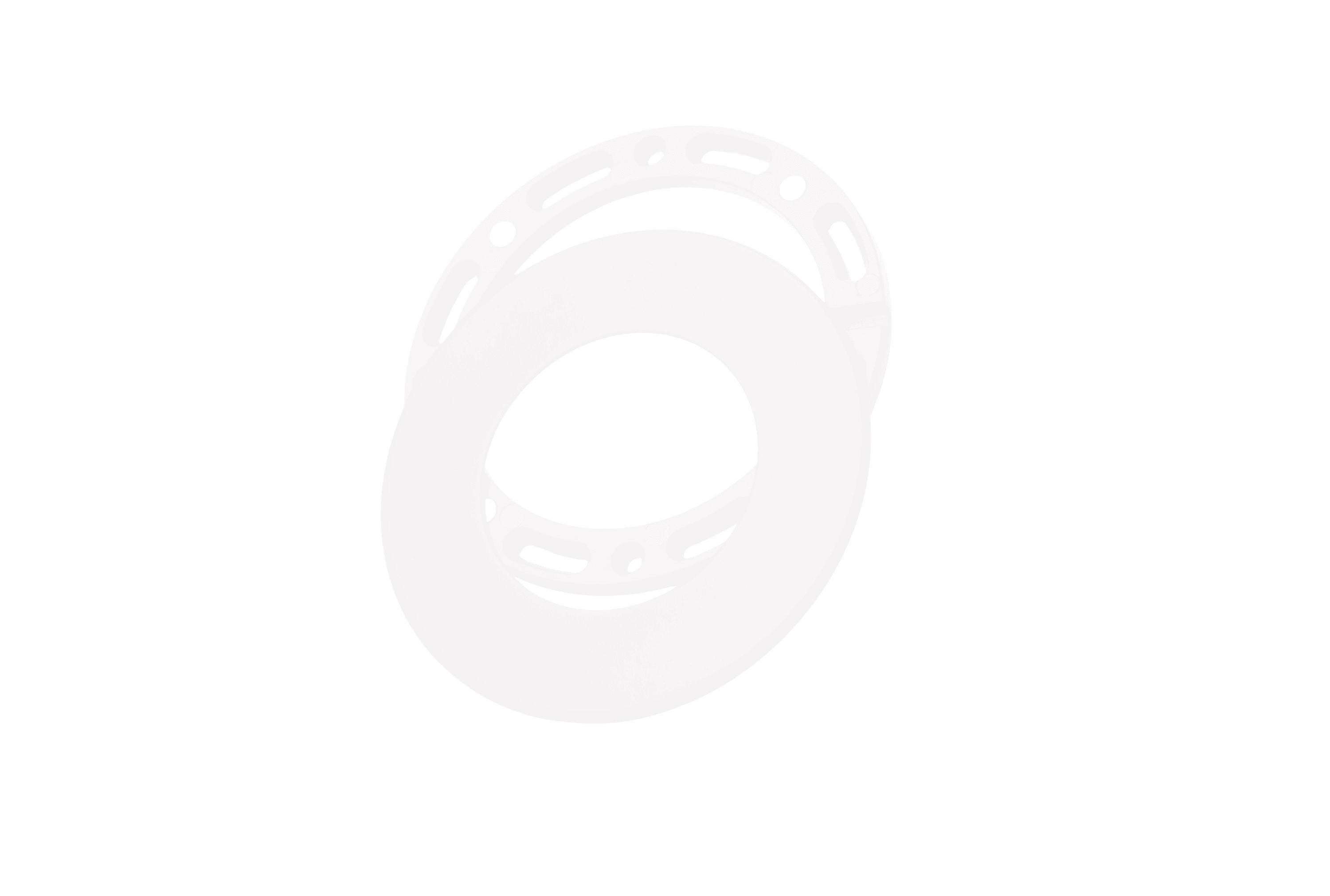 ENGITECHS - PL6001 COLLERETTE AIMANTEE RONDE BLANCHE POUR PETIT PANNEAU LED