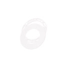ENGITECHS - PL6001 COLLERETTE AIMANTEE RONDE BLANCHE POUR PETIT PANNEAU LED