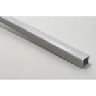 ENGITECHS - PR1001 PROFIL ALU SAILLIE GRIS 1CM + CAPOT BLANC