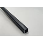 ENGITECHS - PR1001 PROFIL ALU SAILLIE NOIR 3M + CAPOT NOIR