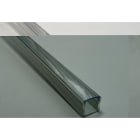 ENGITECHS - PR1001 PROFIL ALU SAILLIE BLANC 2M + CAPOT TRANSPARENT