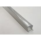 ENGITECHS - PR1001 PROFIL ALU SAILLIE BLANC 3M + CAPOT TRANSPARENT