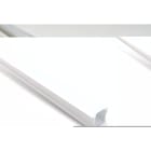 ENGITECHS - PR1002 PROFIL ALU A ENCASTRER BLANC 1CM + CAPOT BLANC