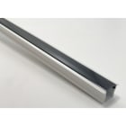 ENGITECHS - PR1002 PROFIL ALU A ENCASTRER BLANC 2M + DIFFUSEUR NOIR