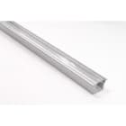 ENGITECHS - PR1002 PROFIL ALU A ENCASTRER GRIS 1CM + CAPOT TRANSPARENT