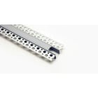 ENGITECHS - PR1003 PROFIL ALU PLACO GRIS 2.50M AVEC DIFFUSEUR POLYCARBONATE