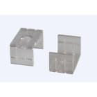 ENGITECHS - PR1010 CLIPS DE FIXATION PLASTIQUES TRANSPARENTS VENDU PAR LOT DE 2