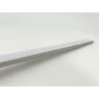 ENGITECHS - PR1005 PROFIL ALU SAILLIE GRIS 1CM + CAPOT BLANC