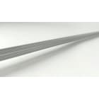 ENGITECHS - PR1005 PROFIL ALU SAILLIE GRIS 1CM + CAPOT TRANSPARENT