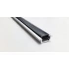 ENGITECHS - PR1006 PROFIL ALU A ENCASTRER GRIS 2M + DIFFUSEUR NOIR