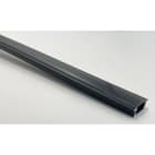ENGITECHS - PR1006 PROFIL ALU A ENCASTRER NOIR 2M + CAPOT NOIR