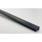 ENGITECHS - PR1006 PROFIL ALU A ENCASTRER NOIR 2M + CAPOT NOIR